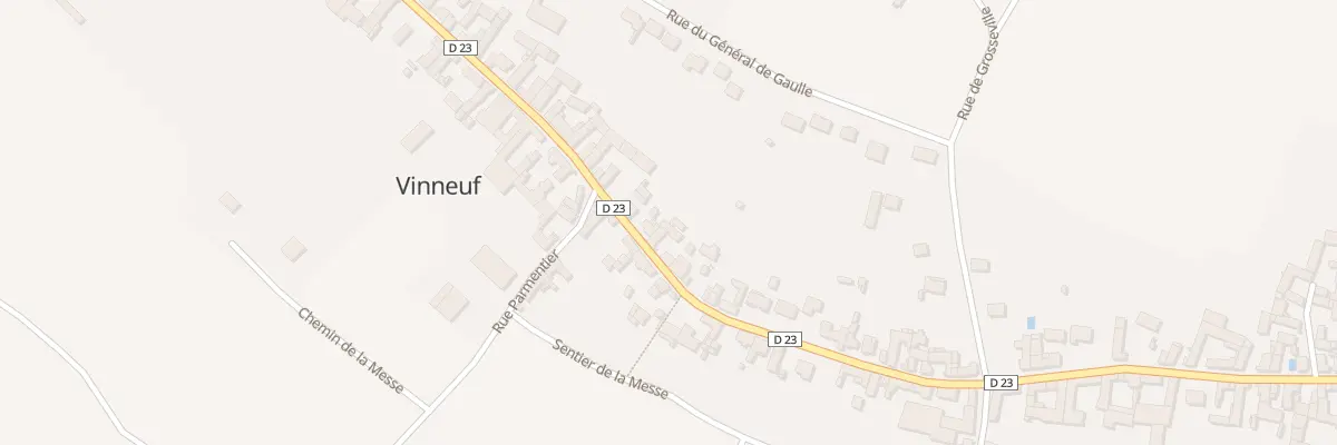 Plan du 37 Rue Victor Hugo à Vinneuf