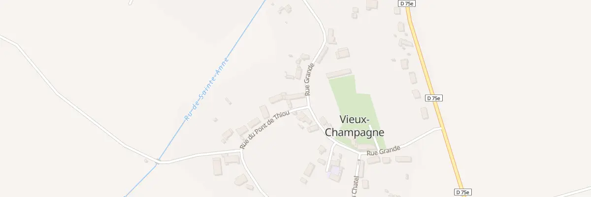 Plan du 2 Rue du Pont de Thiou à Vieux-Champagne
