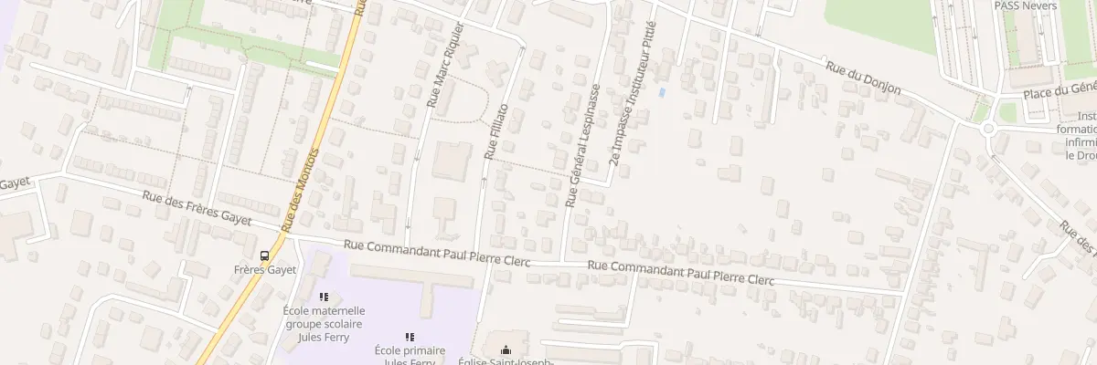 Plan du 16 Rue General Lespinasse à Nevers