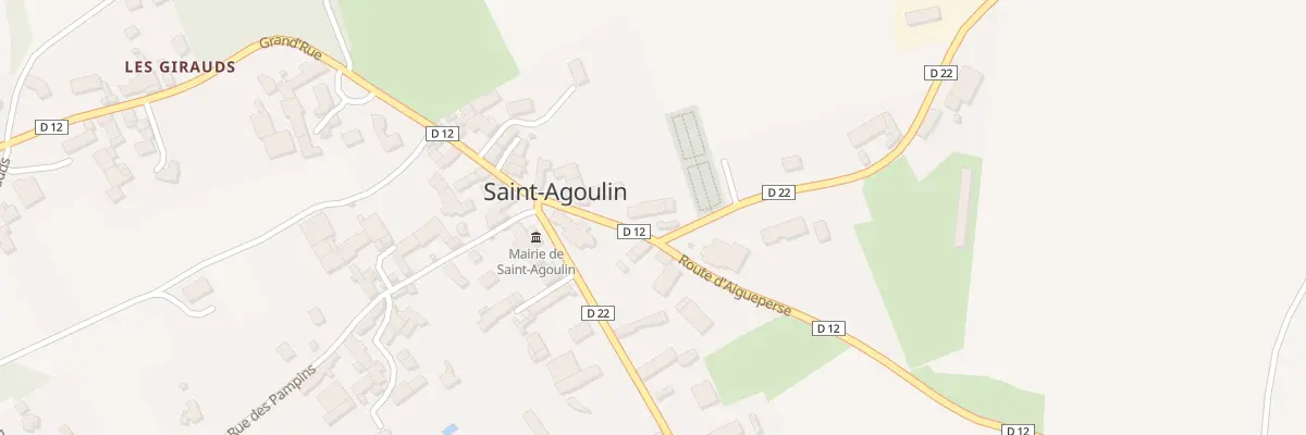 Plan du 9005 Pl de l’Église à Saint-Agoulin