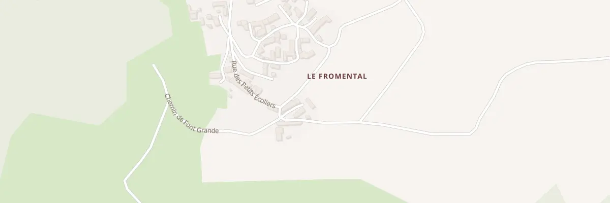 Plan du 5155 Le Fromental à Rentières