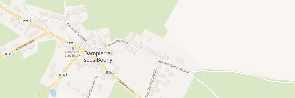 Plan du 36 Le Bourg à Dampierre-sous-Bouhy