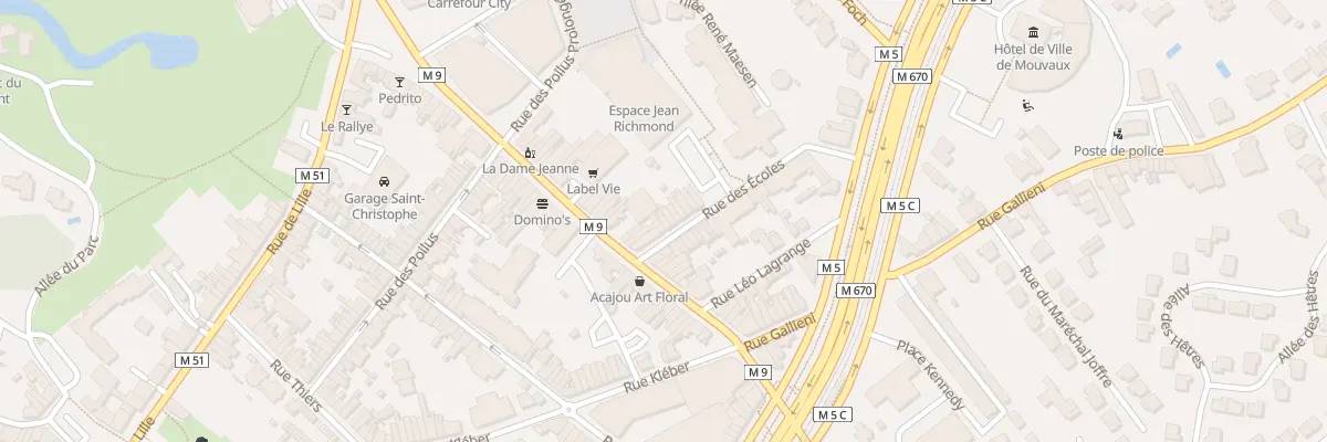 Plan du 5 Rue des Écoles à Mouvaux