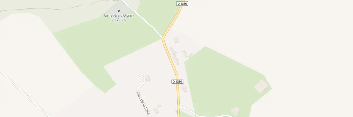 Plan du 16 Rte de Villers Cotterets à Oigny-en-Valois