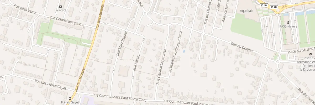 Plan du 8 Rue General Lespinasse à Nevers