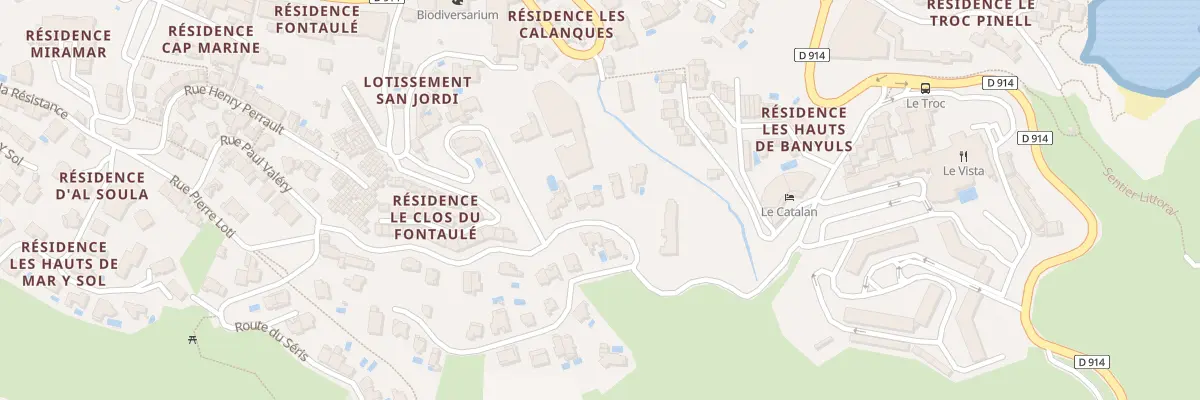 Plan du 9 Rue Edouard Chatton à Banyuls-sur-Mer