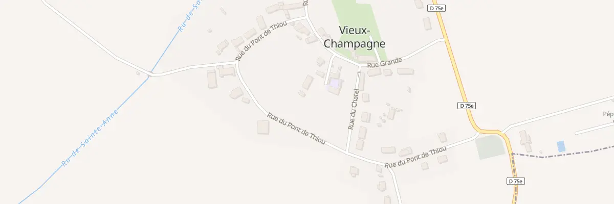 Plan du 7 Rue du Pont de Thiou à Vieux-Champagne