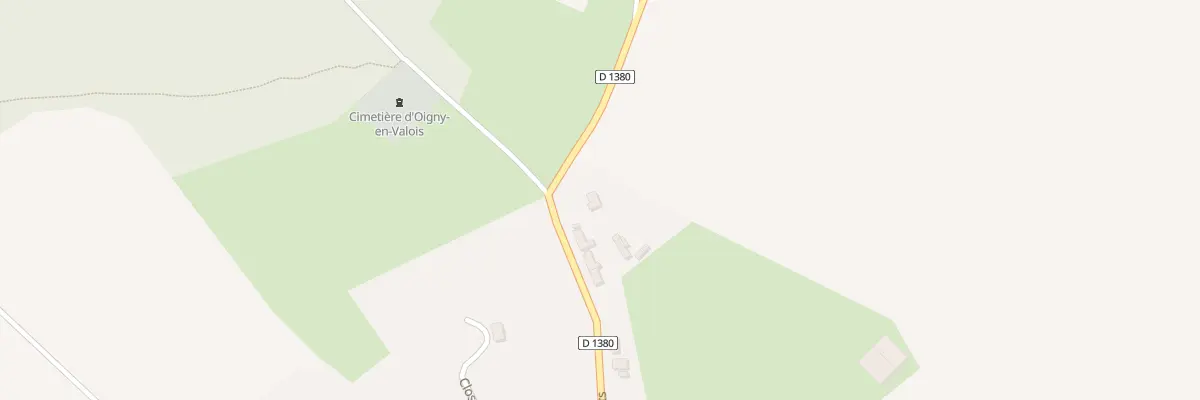 Plan du 20 Rte de Villers Cotterets à Oigny-en-Valois