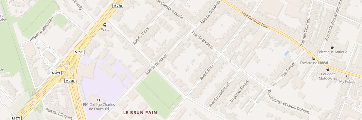 Plan du 69 Rue de Bondues à Tourcoing