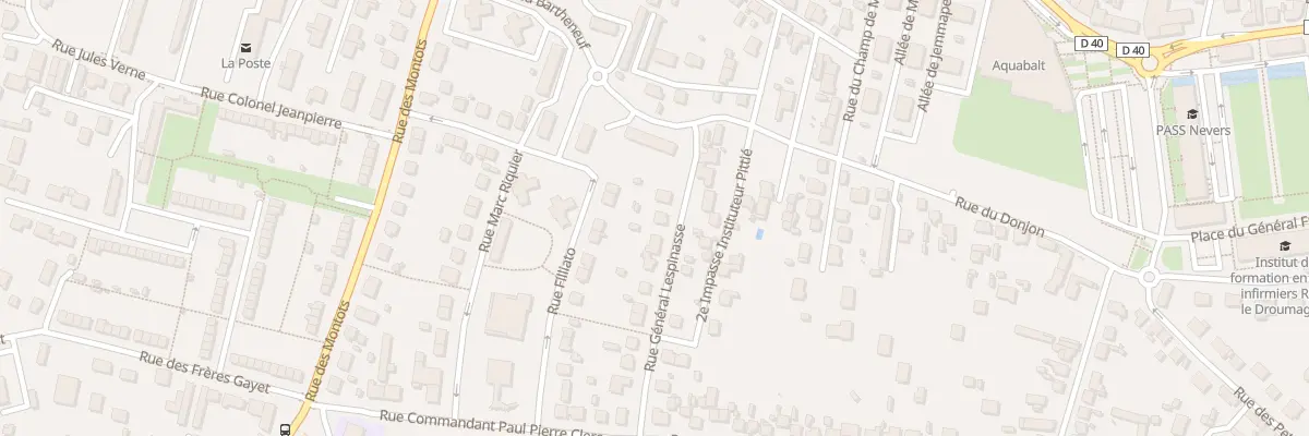 Plan du 6 Rue General Lespinasse à Nevers