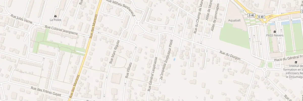 Plan du 4 Rue General Lespinasse à Nevers