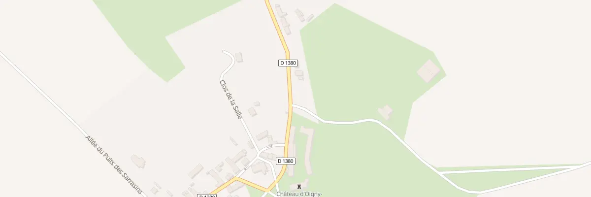 Plan du 4 Rte de Villers Cotterets à Oigny-en-Valois