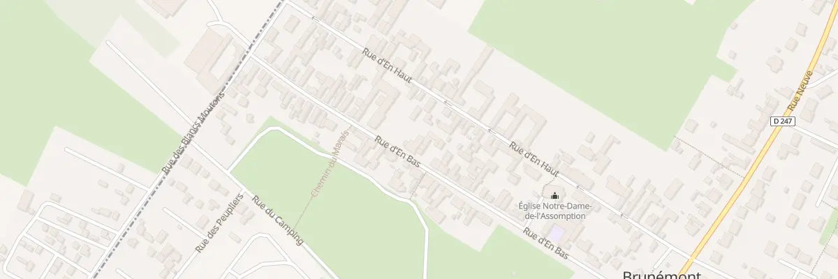 Plan du 36 Rue d’En Bas à Brunémont