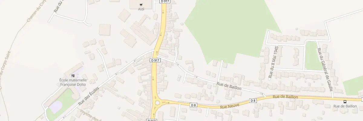 Plan du 61 Rue de Baillon à Râches