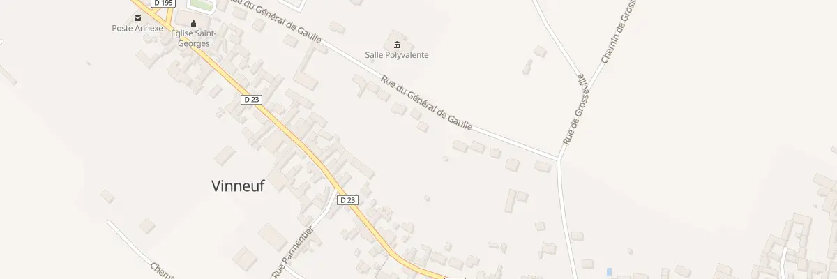 Plan du 20 Rue du Général de Gaulle à Vinneuf