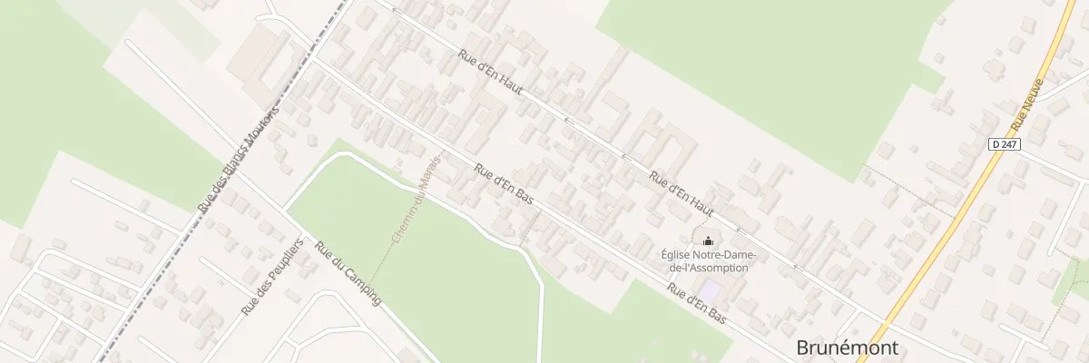 Plan du 32 Rue d’En Bas à Brunémont