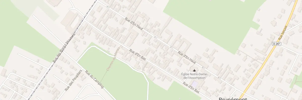 Plan du 34 Rue d’En Bas à Brunémont