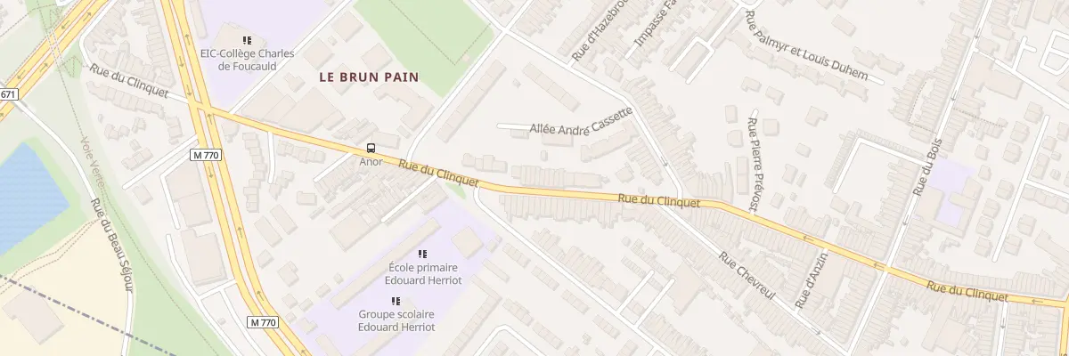Plan du 162 Rue du Clinquet à Tourcoing