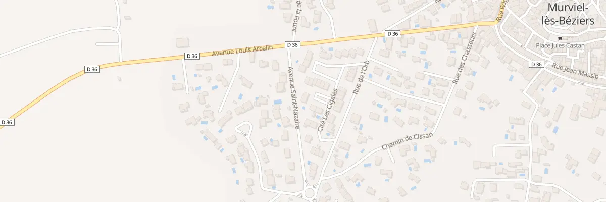 Plan du 26 Cité Les Cigales à Murviel-lès-Béziers