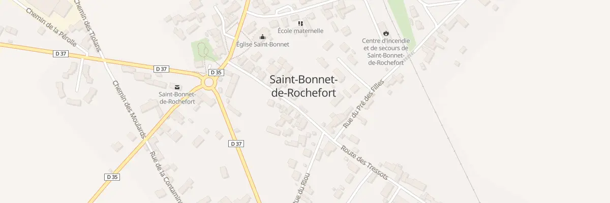 Plan du 21 Rue des Tisserands à Saint-Bonnet-de-Rochefort
