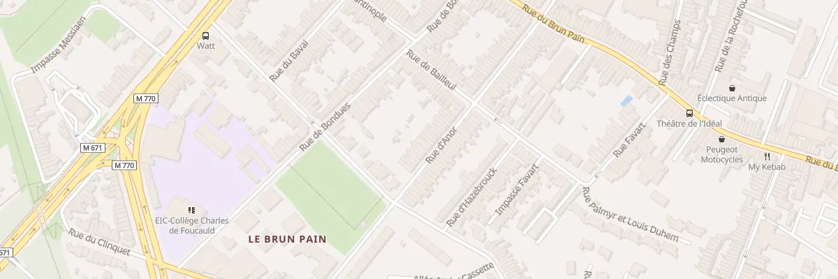 Plan du 74 Rue d’ Anor à Tourcoing