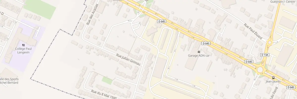 Plan du 17 Rue du Huit Mai 1945 à Guesnain