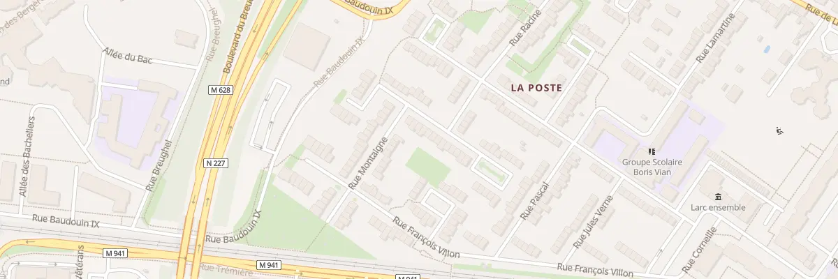 Plan du 16 Rue Moliere à Villeneuve-d’Ascq