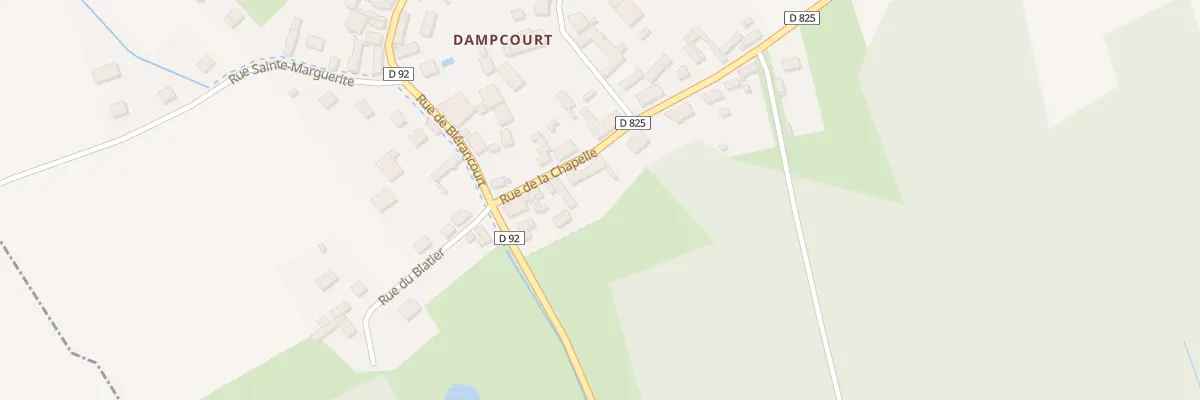 Plan du 6 Rue de la Chapelle à Marest-Dampcourt