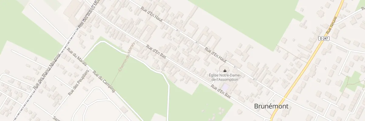Plan du 22 Rue d’En Bas à Brunémont