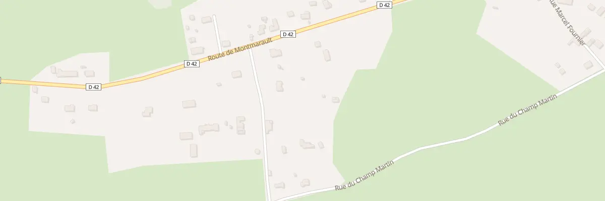 Plan du 36 Rue du Champ Martin à Chantelle