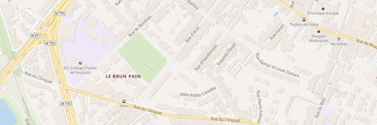 Plan du 89 Rue d’ Anor à Tourcoing
