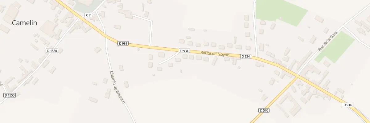 Plan du 28 Rte de Noyon à Camelin