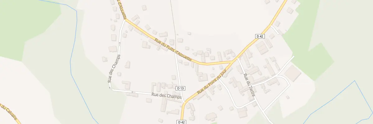 Plan du 7 Rue du Puits d’Alouette à Autrêches
