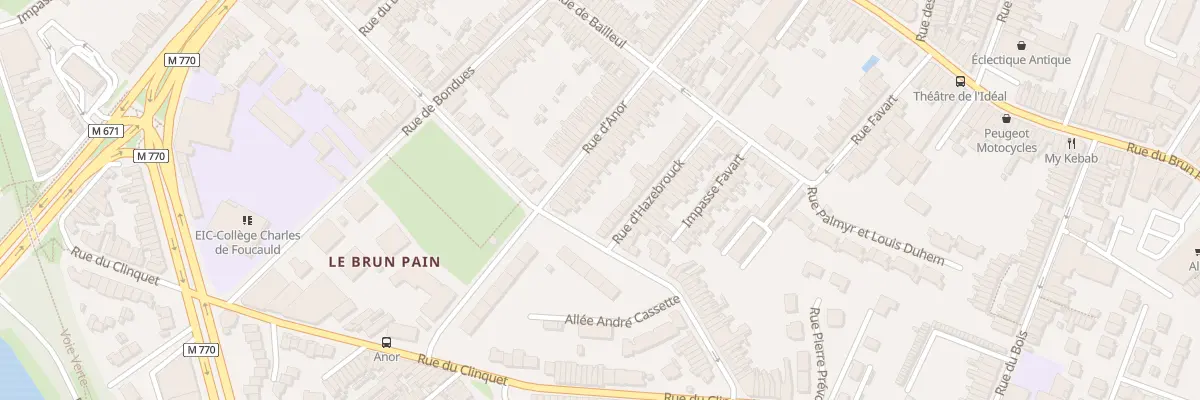 Plan du 83 Rue d’ Anor à Tourcoing