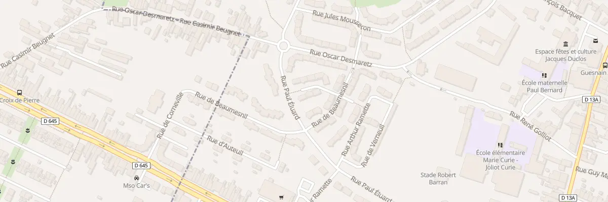 Plan du 126 Rue Gerard Philippe à Guesnain