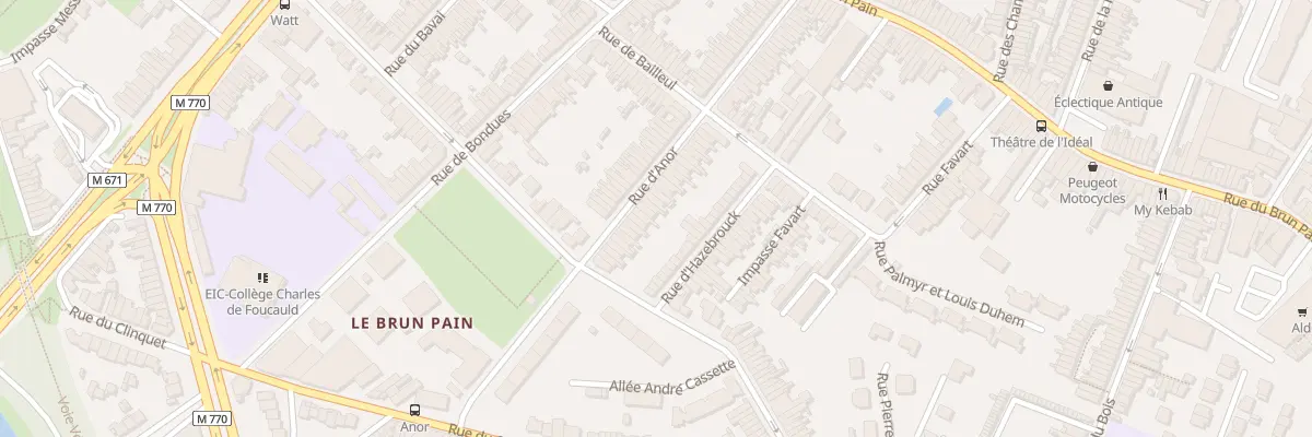 Plan du 73 Rue d’ Anor à Tourcoing