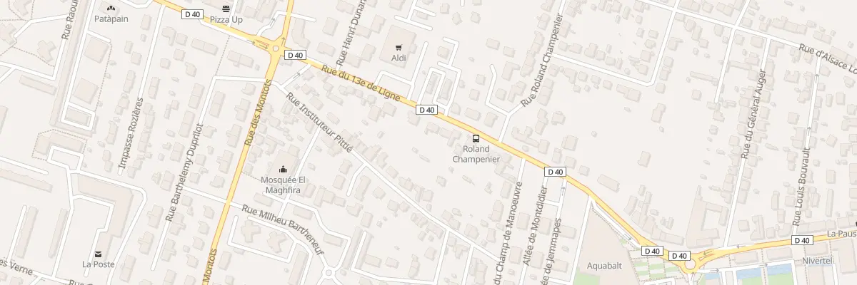 Plan du 21 Rue du 13eme de Ligne à Nevers