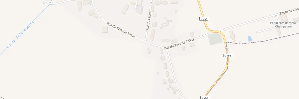 Plan du 20 Rue du Pont de Thiou à Vieux-Champagne