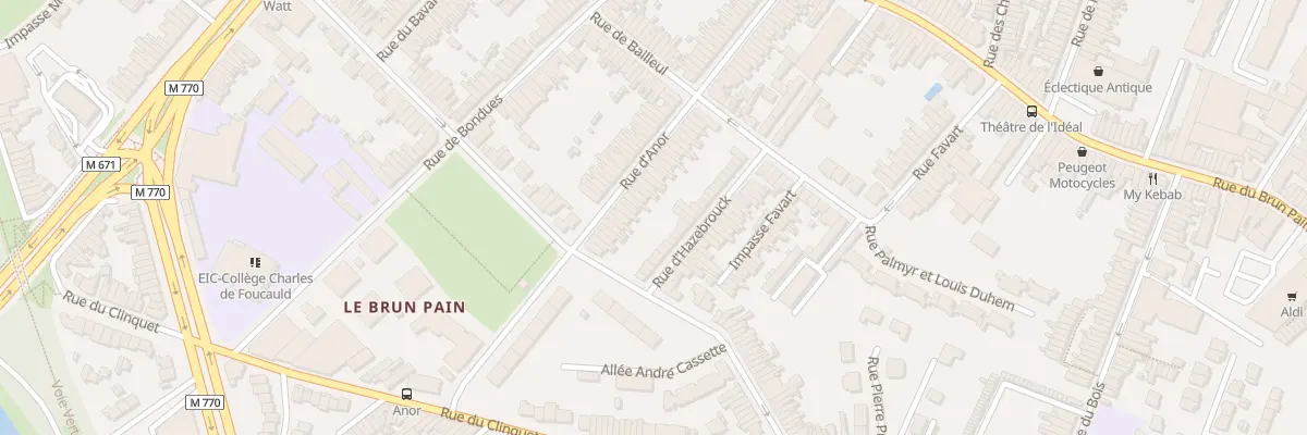 Plan du 75 Rue d’ Anor à Tourcoing
