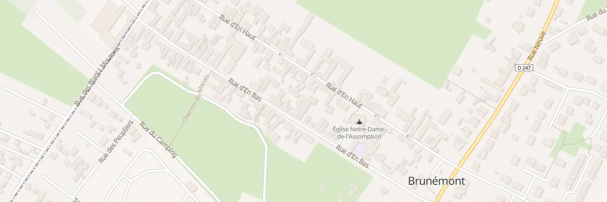 Plan du 20 Rue d’En Bas à Brunémont