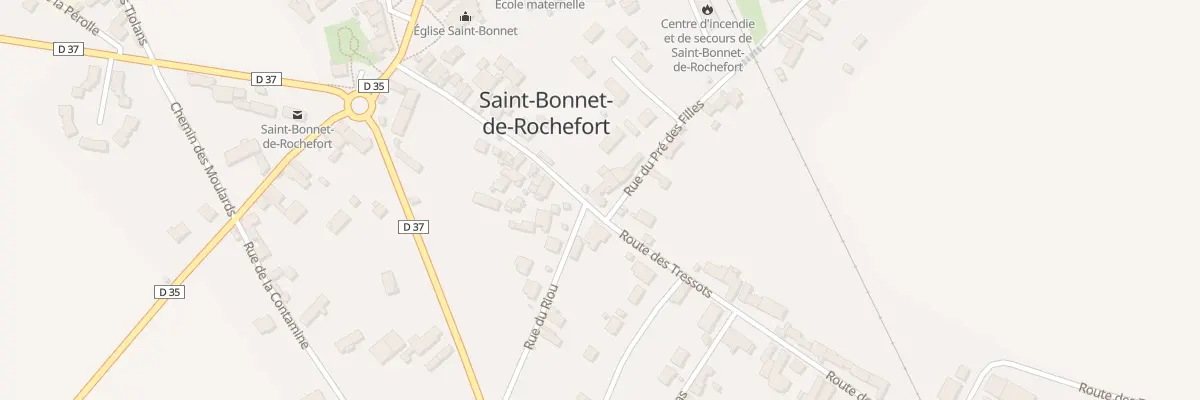 Plan du 29 Rue des Tisserands à Saint-Bonnet-de-Rochefort