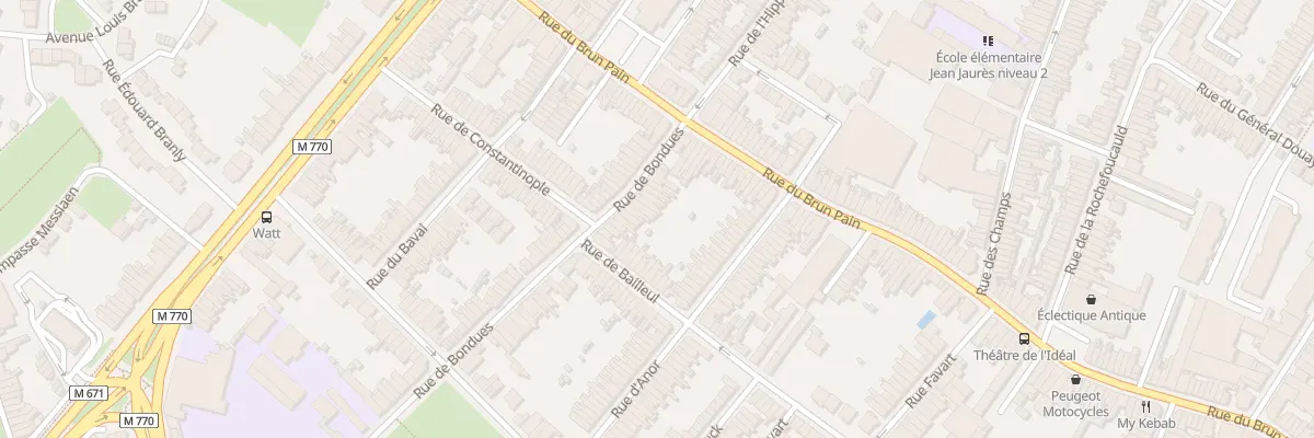 Plan du 21 Rue de Bondues à Tourcoing