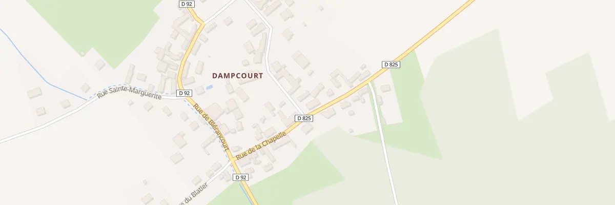 Plan du 2 Rue du Caillet à Marest-Dampcourt
