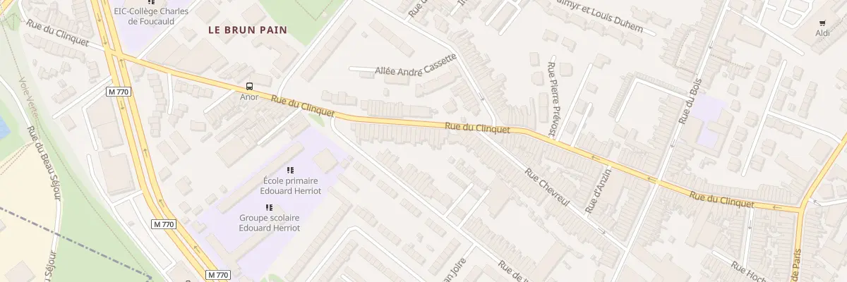 Plan du 129 Rue du Clinquet à Tourcoing