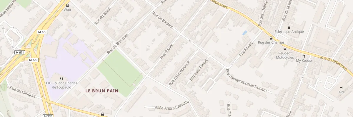 Plan du 63 Rue d’ Anor à Tourcoing