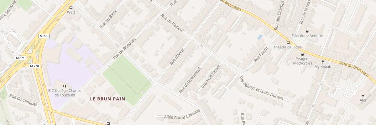 Plan du 61 Rue d’ Anor à Tourcoing