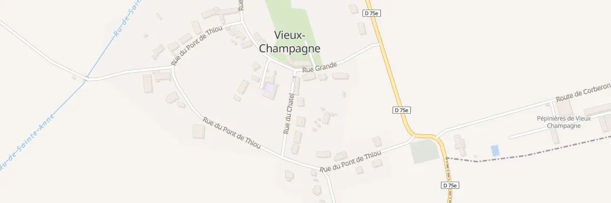 Plan du 3 Rue du Chatel à Vieux-Champagne