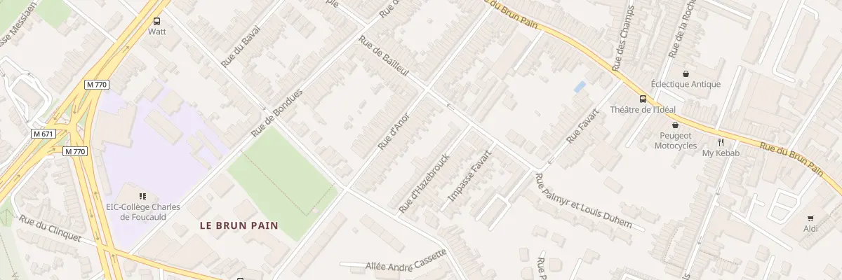 Plan du 59 Rue d’ Anor à Tourcoing