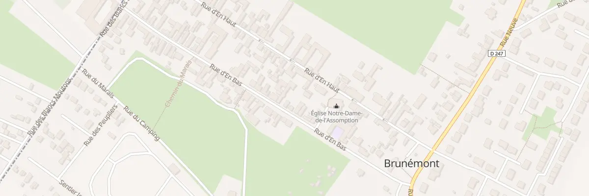 Plan du 14B Rue d’En Bas à Brunémont