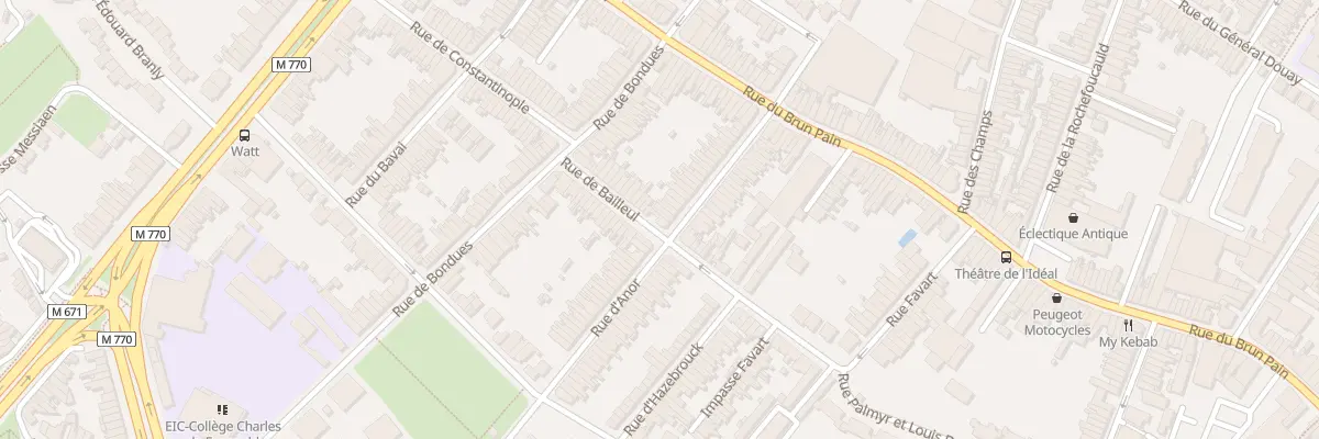 Plan du 44 Rue d’ Anor à Tourcoing